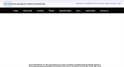 Desktop Screenshot of excelnutritional.com
